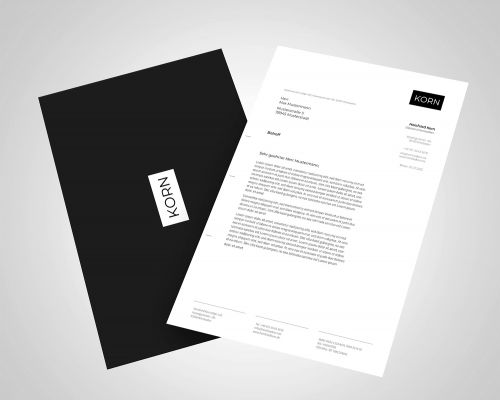 Mockup Briefpapier Korn